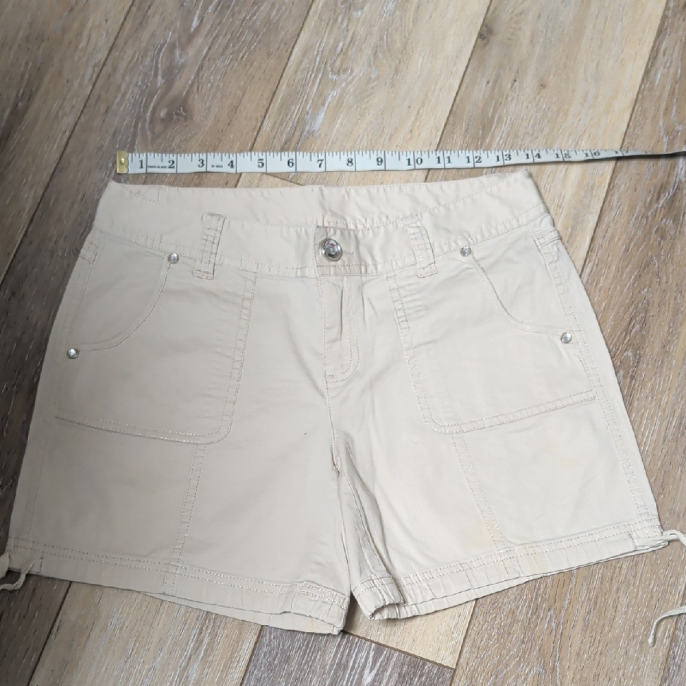 INC International Concepts Khaki Utility Shorts with Patch Pockets